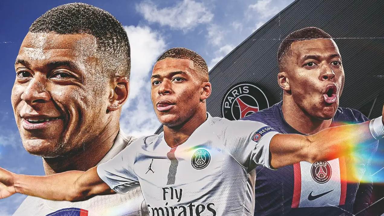 Mbappe vẫn đang khoác áo số 7 khi thi đấu cho PSG ở thời điểm hiện tại